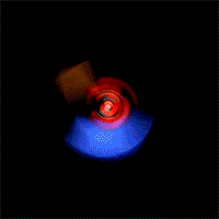 Holospin Black Red Dot